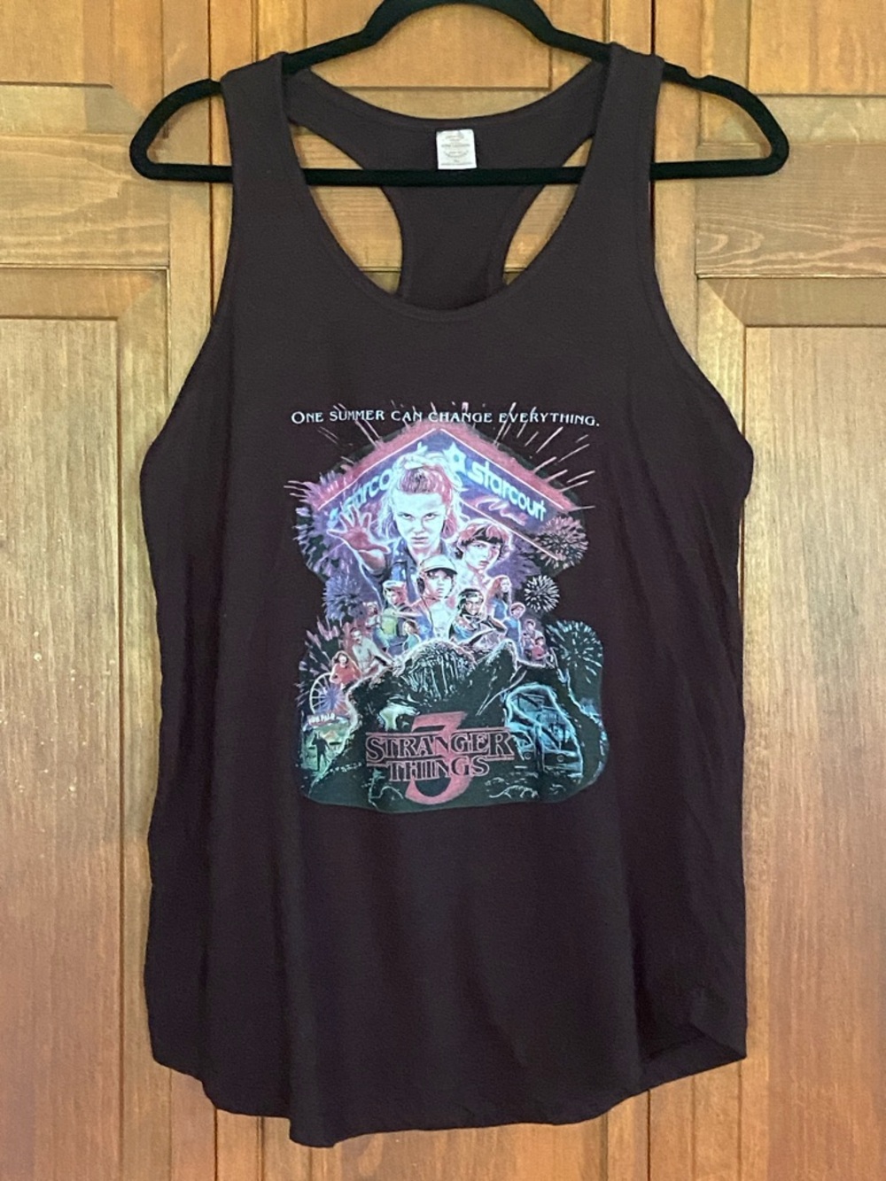 Stranger Things Season 3 Graphic Racerback Tank Top - Black